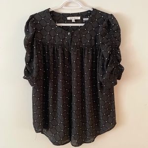 Black and white dress shirt